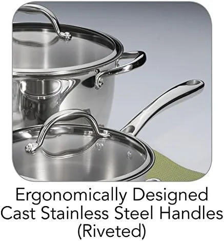 Tramontina 80154/567DS Tri-Ply Base Stainless-Steel Cookware Set, Induction-Ready, 9-Piece - Image 7