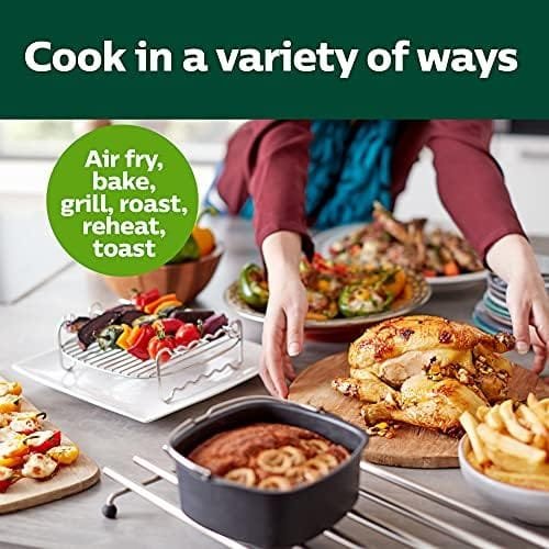 PHILIPS Essential Connected XL 2.65lb/6.2L Capacity Digital Airfryer with Rapid Air Technology, Wi-Fi Connected (Kitchen+ App), Alexa Compatible, Black- HD9280/91, Compact - Image 4