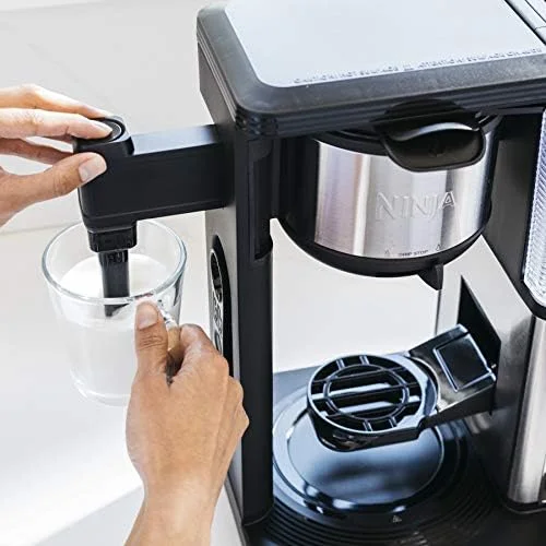 Ninja CM401 Specialty 10-Cup Coffee Maker, with 4 Brew Styles for Ground Coffee, Built-in Water Reservoir, Fold-Away Frother & Glass Carafe, Black, 50 Oz. - Image 9