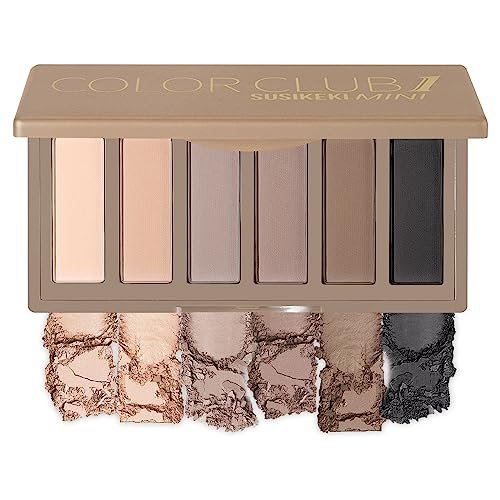 SUSIKEKI 6 Colors Mini Naked Eyeshadow Makeup Palette Neutral Nude Smoky Eye Shadow Taupe & Brown Matte Make Up Pallet with Mirror Highly Pigmented Long Lasting Waterproof Travel Size Gift Kit 01 - Image 2