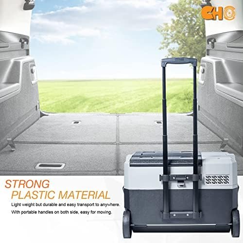 cho POWER SPORTS Portable Freezer Cooler AC/DC Compressor Refrigerator Fridge Trolley Wheels for Truck RV Boat Party Picnic Camping (42 Liter) - Image 7