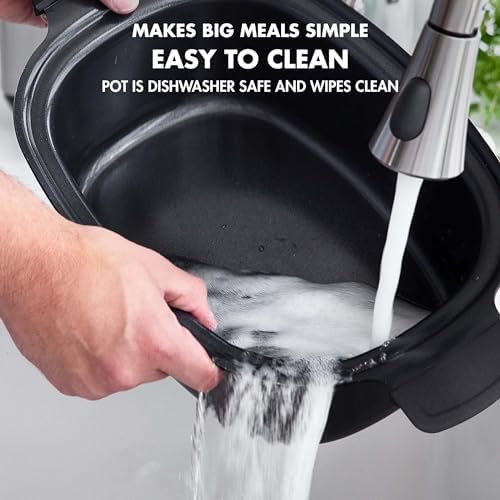 GreenPan Elite 8-in-1 Programmable 6QT Electric Slow Cooker,Dishwasher Safe Lid & Removable Crock, PFAS-Free Healthy Ceramic Nonstick Multi-Cooker,Sear, Sauté/Brown,Steam Basket,Roast, Cream White - Image 10