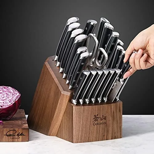 Cangshan S Series 1026054 German Steel Forged 23-Piece Knife Block Set - Image 9