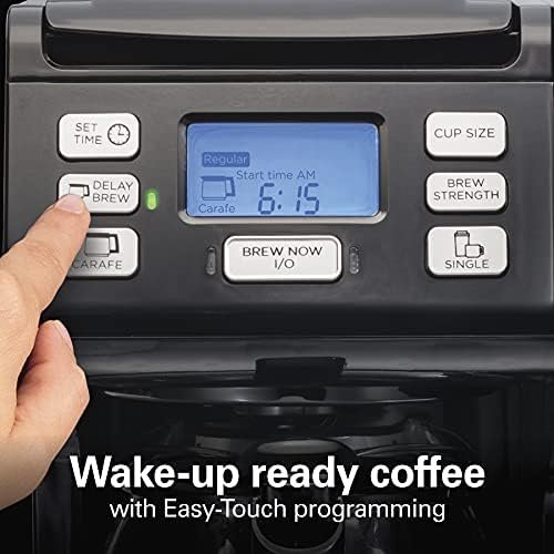 Hamilton Beach 49902 FlexBrew Trio 2-Way Coffee Maker, Compatible with K-Cup Pods or Grounds, Combo, Single Serve & Full 12c Pot, Black - Fast Brewing - Image 6