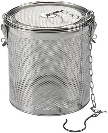 Hemoton Tea Ball Infuser Stainless Steel Mesh Seasoning Bag Filter Cooking Strainer Basket for Spices Loose Leaf Tea (14x15 Silver) - Image 2