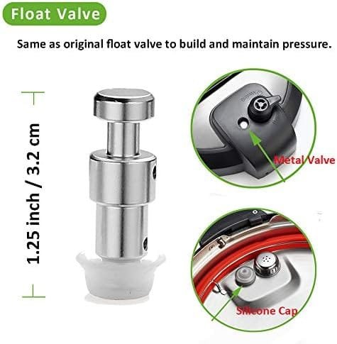 Steam Release Handle, Float Valve Compatible with Instant Pot Duo/Duo Plus 3, 6 Qt - Also Including Replacements Parts of Float Valve Gaskets and Anti-Block Shield - Image 4