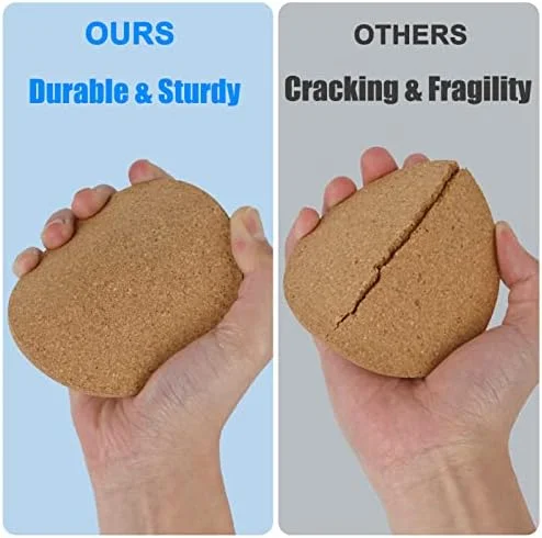 8 Pcs Drink Coasters with Holder, Thicker Cork Coasters for Drinks Absorbent for Coffee Table Wooden Coaster Set Tabletop Protection Cup Mat Bar Kitchen Living Room House Home Decor Housewarming Gift - Image 4