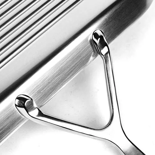 Demeyere 5-Plus 11-inch Stainless Steel Grill Pan - Image 6
