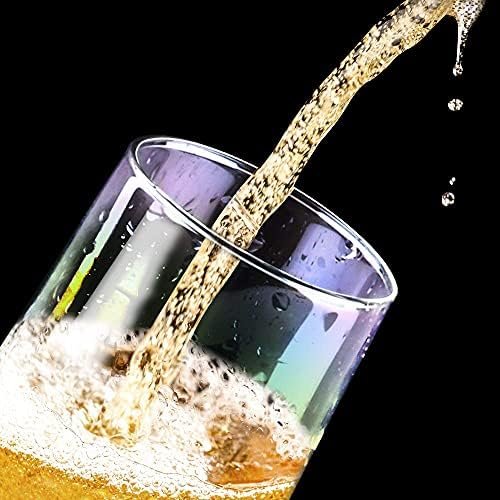 Gutsdoor Radiance White Pearl Luster Stemless Champagne Flutes Glasses Set of 6 (10 Ounce) Elegant All-Purpose Wine Drinking Glassware Beverage Cups for Water, Juice, Beer, Whiskey & Bar Decor - Image 8