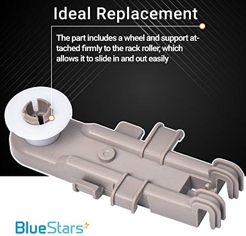 Ultra Durable 8268743 Dishwasher Upper Rack Wheel Replacement Part by BlueStars - Exact Fit For Whirlpool Kenmore KitchenAid Dishwashers - Replaces WP8268743 WP8268743VP AP6012252 - Pack of 4 - Image 6