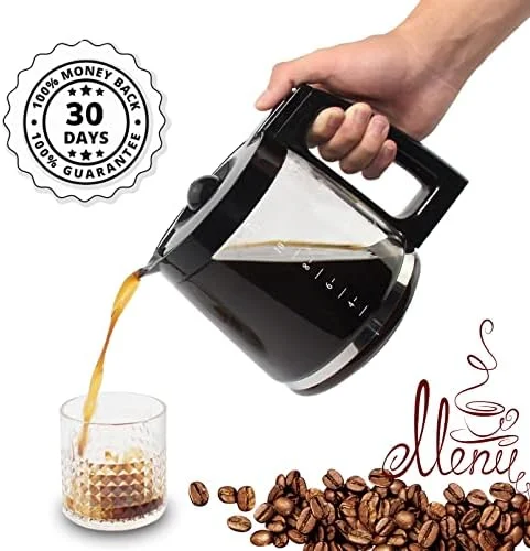 12-Cup Replacement Glass Carafe Pot Compatible with Hamilton Coffee Maker Models 46310, 49976, 49966, 49350, 49957, 49954, 49933, 49980A, 49980Z, 49983, 49618, 46300, 49950 - Image 6