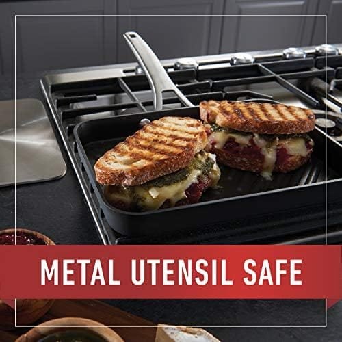 Calphalon 2029636 Premier Hard-Anodized Nonstick 2-Piece 8 12-Inch Frying Pan Set 8/12 Combo Black - Image 9