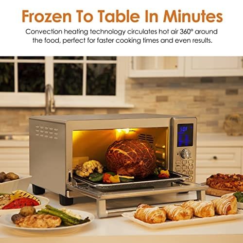NUWAVE Bravo Air Fryer Oven, 12-in-1, 30QT XL Large Capacity Digital Countertop Convection Oven, silver - Image 3