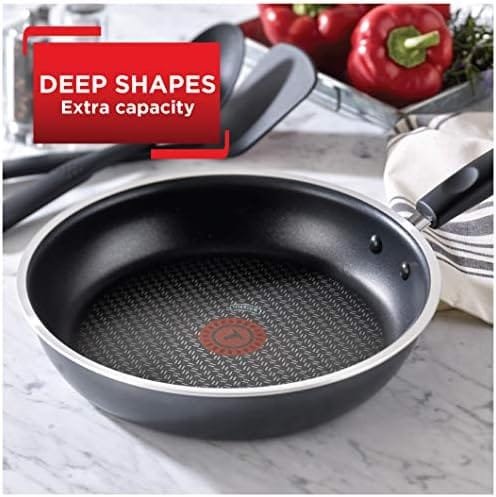 T-fal Signature Nonstick Fry Pan 12 Inch Oven Broiler Safe 350F Cookware, Pots and Pans, Dishwasher Safe Black - Image 3