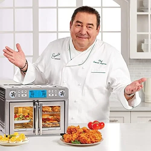 Emeril Lagasse Everyday French Door 360 Air Fryer, 25-QT Capacity, Dual Temperture Zone cooks 2 different ways, Stainless Steel - Image 3