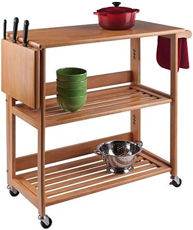Winsome Radley Kitchen Cart, Light Oak - Image 12
