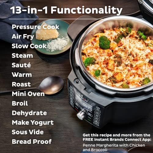 Instant Pot Duo Crisp Ultimate Lid, 13-in-1 Air Fryer and Pressure Cooker Combo, Sauté, Slow Cook, Bake, Steam, Warm, Roast, Dehydrate, Sous Vide, & Proof, App With Over 800 Recipes, 6.5 Quart - Image 3