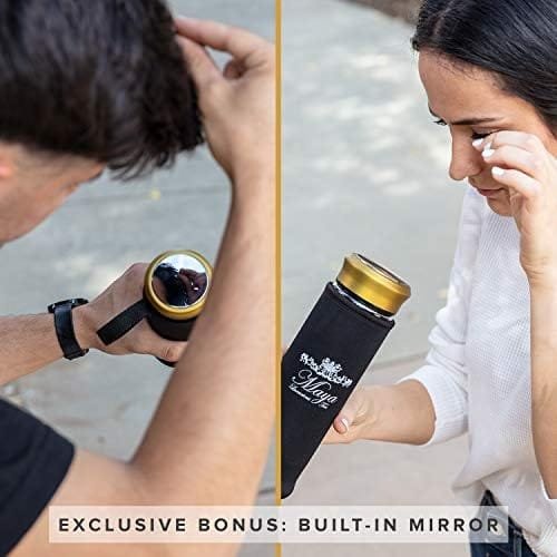 Tea Infuser Bottle by Maya Luxurious - Leakproof Double Wall Glass Travel Tea Mug with Stainless Steel Filter - BPA Free Tea Tumbler + Strainer for Loose Leaf Tea - Image 8