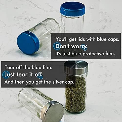 Baker Boutique Spice Rack, Spice Rack Organizer for Countertop, Rotating Spice Rack with Jars, Spinning Spice Rack Shelf, Revolving Spice Rack for Kitchen (Black) - Image 7