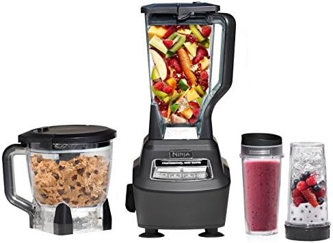 Ninja BL770 Mega Kitchen System, 1500W, 4 Functions for Smoothies, Processing, Dough, Drinks & More, with 72-oz.* Blender Pitcher, 64-oz. Processor Bowl, (2) 16-oz. To-Go Cups & (2) Lids, Black - Image 2