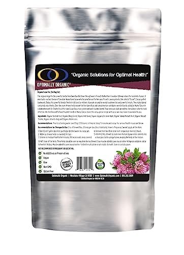 Optimally Organic ESSIAC Tea - Tea Bag Cut - 8 Herb Prized Rene Caisse Recipe! - USDA Certified Organic - Burdock Root - Sheep Sorrel - Blessed Thistle - Kelp - Watercress - Red Clover - Slippery Elm - Turkey Rhubarb Root - Image 3
