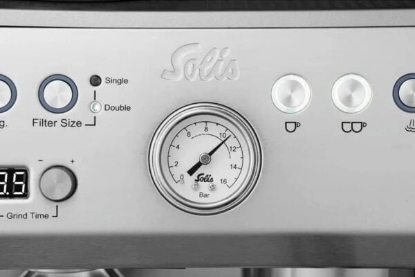 SOLIS Grind & Infuse Espresso Machine, ZERO STATIC, Adaptive PID, 2.6L, 54mm (Stainless Steel) - Image 8