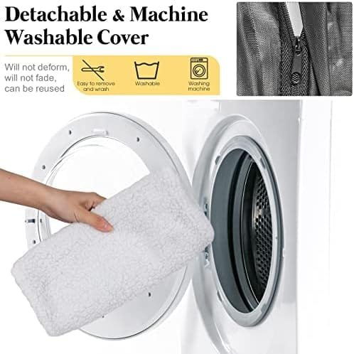 Kphico Large Window Cat Bed,Solid Wood Cat Sill Window Perch with Lamb Wool Pad & Metal Frame,Cat Window Perch Seat for Large Indoor Cats,Easy Assemble,Hold Up to 40lbs - Image 5