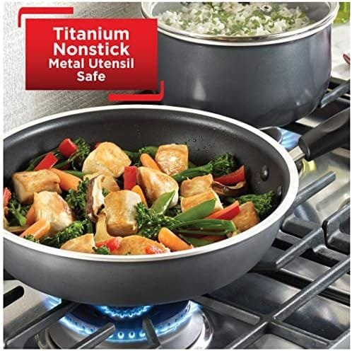 T-fal Signature Nonstick Fry Pan 12 Inch Oven Broiler Safe 350F Cookware, Pots and Pans, Dishwasher Safe Black - Image 4