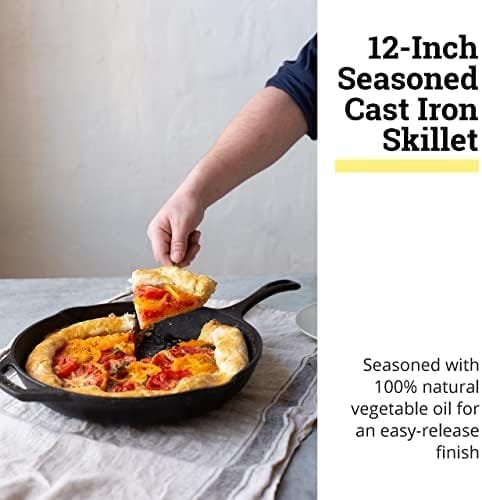 Lodge Chef Collection 12-Inch Cast Iron Skillet - Cast Iron Pan for Cooking, Frying & More - Camp Frying Pan for Open Fire, Stovetop, Oven, & Grill - Image 3