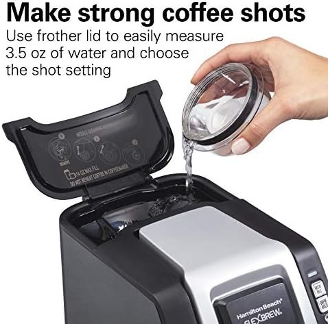 Hamilton Beach FlexBrew Single-Serve Coffee Maker with Milk Frother Compatible with K-Cup Pods and Grounds, 1cups, Black (49949) - Image 7