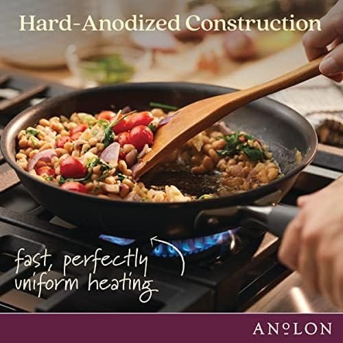 Anolon Advanced Hard Anodized Nonstick Saute Fry Pan with Helper Handle, 5 Quart, Gray - Image 7