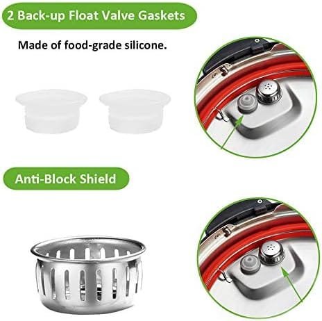 Steam Release Handle, Float Valve Compatible with Instant Pot Duo/Duo Plus 3, 6 Qt - Also Including Replacements Parts of Float Valve Gaskets and Anti-Block Shield - Image 5