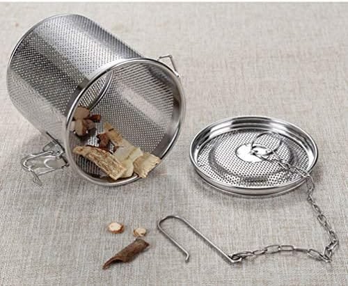 Hemoton Tea Ball Infuser Stainless Steel Mesh Seasoning Bag Filter Cooking Strainer Basket for Spices Loose Leaf Tea (14x15 Silver) - Image 9