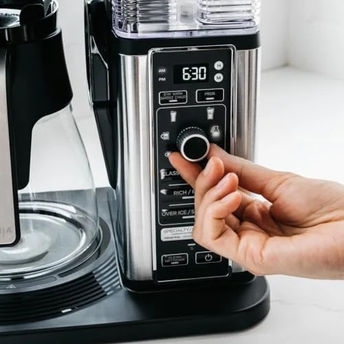 Ninja CM401 Specialty 10-Cup Coffee Maker, with 4 Brew Styles for Ground Coffee, Built-in Water Reservoir, Fold-Away Frother & Glass Carafe, Black, 50 Oz. - Image 13