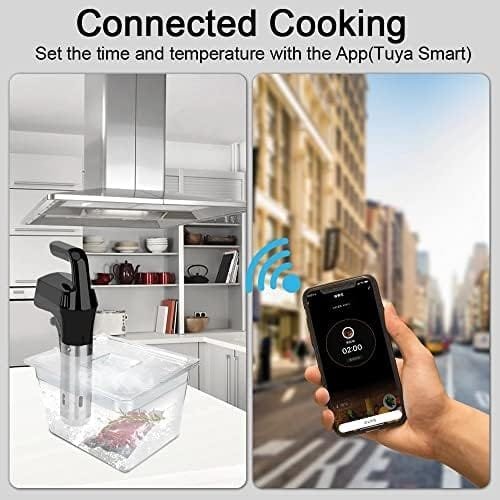 XARONF Sous Vide Cooker Immersion Circulator: Quiet 1800 Watts Precision Cooker with LCD Display IPX7 Waterproof Immersion Cooking Machine - Image 6