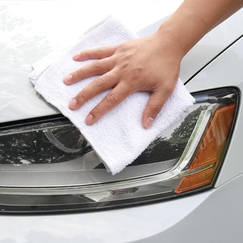 Arkwright TT60 White Terry Mop Towels Bulk - (Pack of 60) Absorbent and Quick Drying Cotton Cleaning Rags for Kitchen, Auto Shops, and Bar, 14 x 17 in, White - Image 7