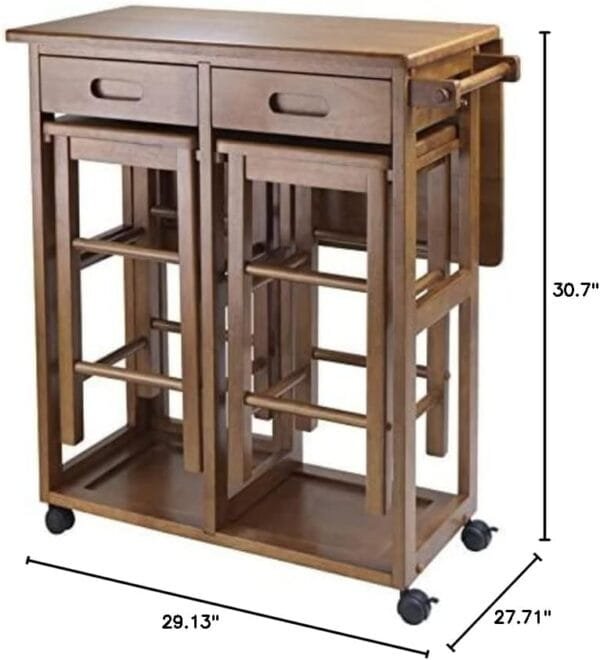 Winsome Wood Suzanne Kitchen, Square, Teak - Image 12