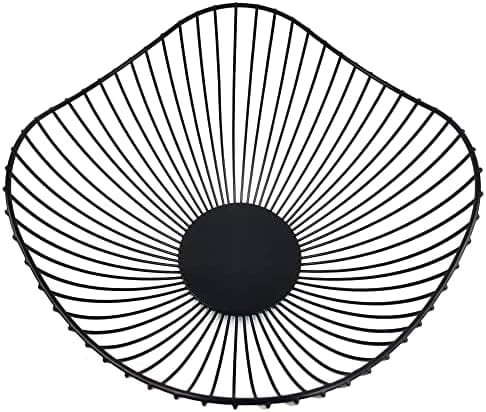 Maypes Metal Wire Fruit Basket Fruit Bowl for kitchen Counter Modern Home Storage Decorative Centerpiece Countertop Bowl Stand Produce Holder Wire Basket Storage for Vegetables Fruits Bread Snacks - Image 8