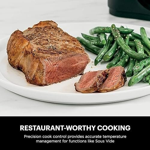 Ninja FD302 Foodi 11-in-1 Pro 6.5 qt. Pressure Cooker & Air Fryer that Steams, Slow Cooks, Sears, Sautés, Dehydrates & More, with 4.6 qt. Crisper Plate, Nesting Broil Rack & Recipe Book, Silver/Black - Image 6