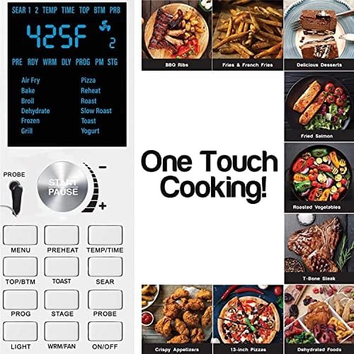 NUWAVE Bravo Air Fryer Oven, 12-in-1, 30QT XL Large Capacity Digital Countertop Convection Oven, silver - Image 6
