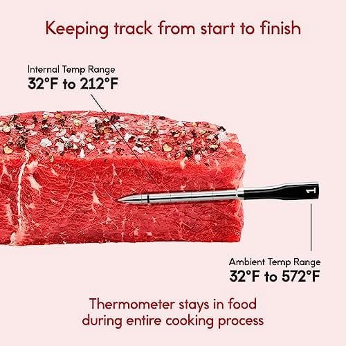 CHEF iQ Smart Wireless Meat Thermometer with 2 Ultra-Thin Probes, Unlimited Range Bluetooth Meat Thermometer, Digital Food Thermometer for Remote Monitoring of BBQ Grill, Oven - Image 7