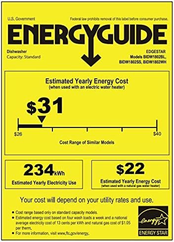 EdgeStar BIDW1802SS 18 Inch Wide 8 Place Setting Built-In Dishwasher - Image 7