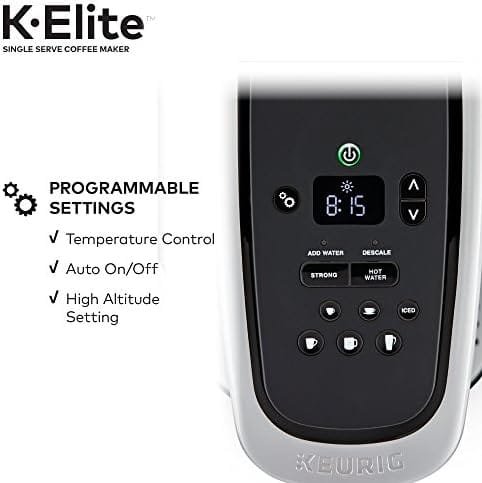 Keurig K-Elite Single-Serve K-Cup Pod Coffee Maker, Brushed Silver - Image 7