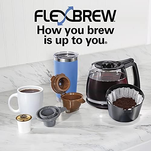 Hamilton Beach 49902 FlexBrew Trio 2-Way Coffee Maker, Compatible with K-Cup Pods or Grounds, Combo, Single Serve & Full 12c Pot, Black - Fast Brewing - Image 8