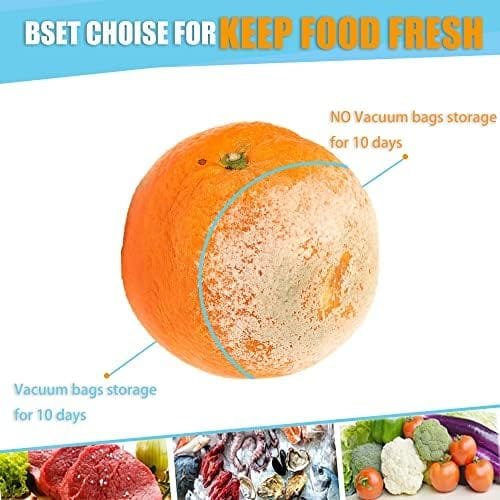 Daarcin 3 Size 40pcs Sous Vide Bags BPA Free Reusable Vacuum Sealer Bags Kit Keep Food Flesh with 1 Vacuum Hand Pump and 2 Sealing Clips - Image 3