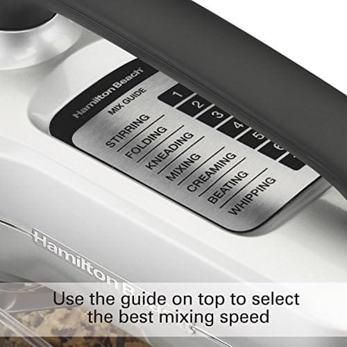 Hamilton Beach Electric Stand Mixer & 10-Cup Food Processor & Vegetable Chopper with Bowl Scraper, Stainless Steel (70730) - Image 5
