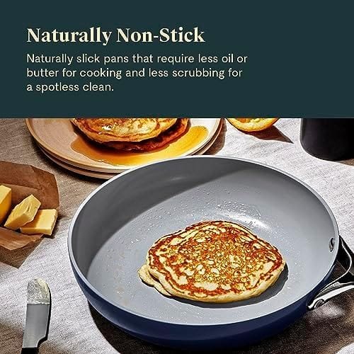 Caraway Nonstick Ceramic Frying Pan (2.7 qt, 10.5") - Non Toxic, PTFE & PFOA Free - Oven Safe & Compatible with All Stovetops (Gas, Electric & Induction) - Sage - Image 5