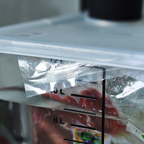 EVERIE Sous Vide Container 12 Quart with Collapsible Hinged Lid Compatible with Breville Joule Sous Vide Immersion Circulator Cooker (Side Mount) - Image 4