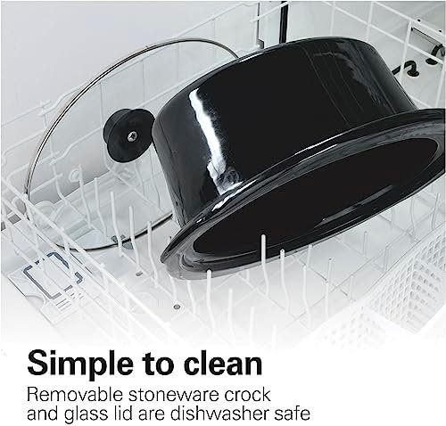 Hamilton Beach Slow Cooker, Extra Large 10 Quart, Stay or Go Portable With Lid Lock, Dishwasher Safe Crock, Black (33195) - Image 8