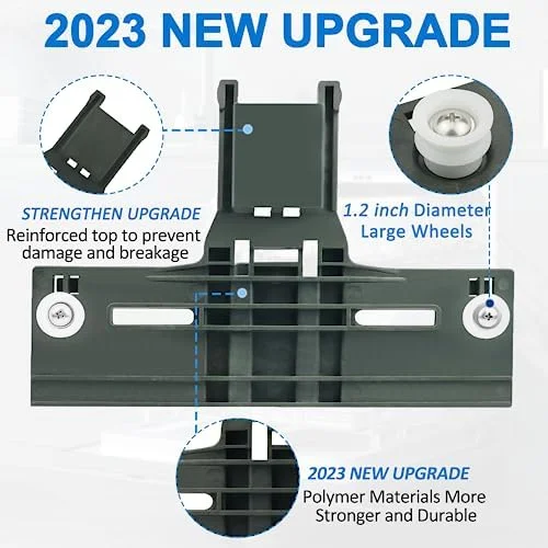 2 Pack Upgraded W10350376 Dishwasher Top Rack Adjuster Part Repair Kit with W10195840 & W10195839 & W10250160 & W10508950 Upper Parts Replacement for Whirlpool Kenmore Kitchenaid Dishwasher - Image 4